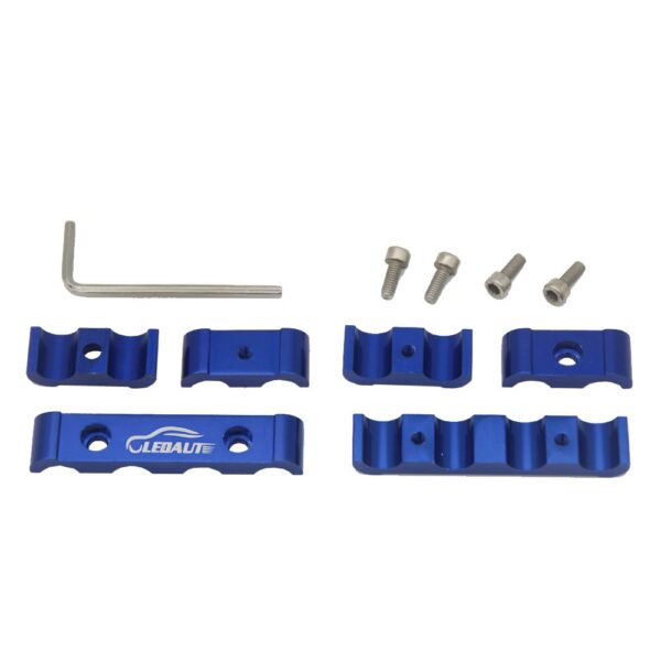 8-Cylinder Spark Plug Boot Heat Shield Kit - 8 Fiberglass Sleeves & 12 Aluminum Wire Separators for 8-10mm Wires (High-Temp Engine Protection) - Image 3