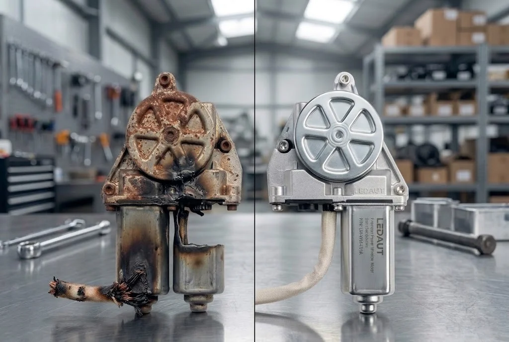 Motor comparison: Burned vs LEDAUT High-Quality