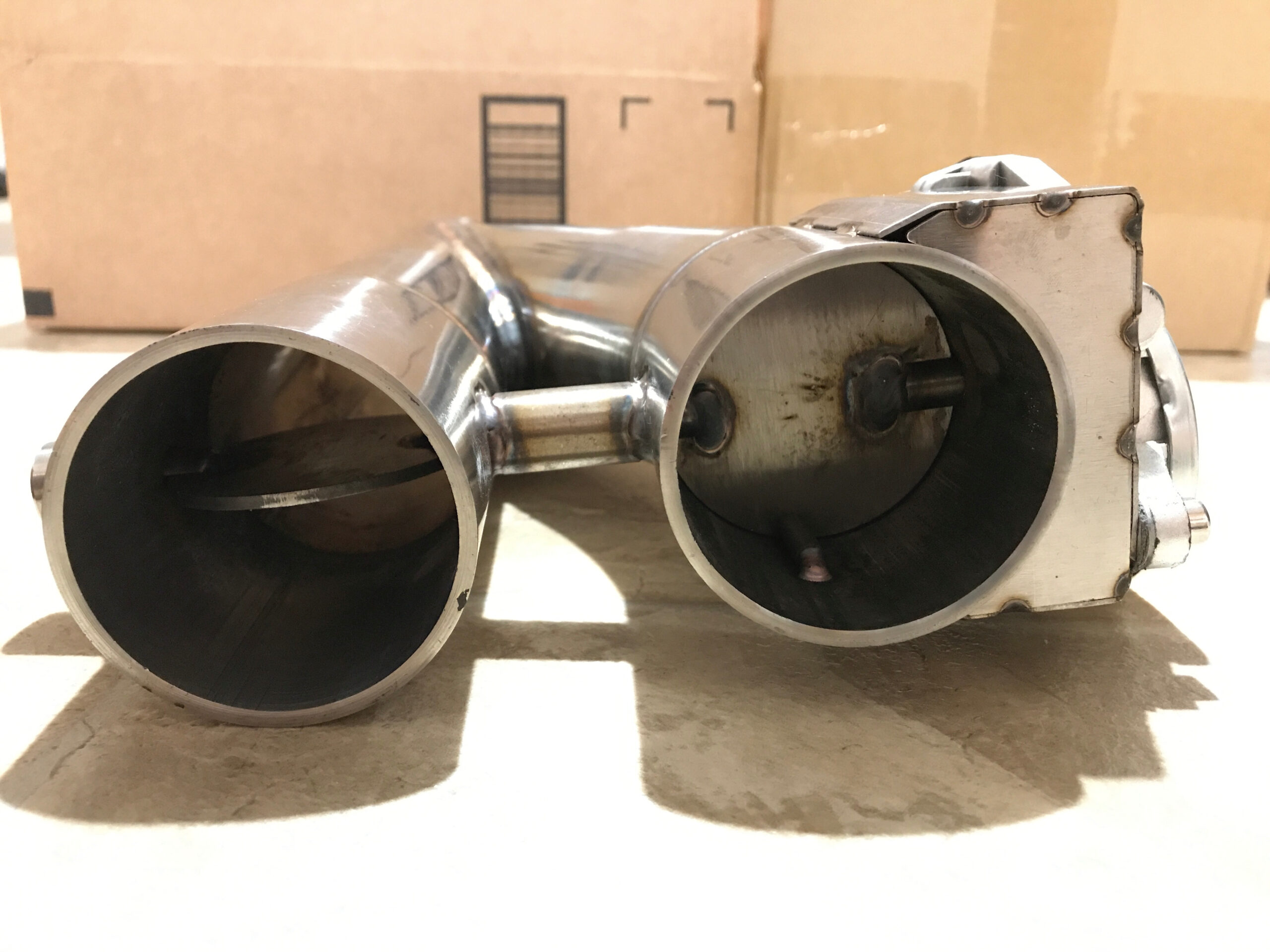 Electric exhaust cutout valve motor