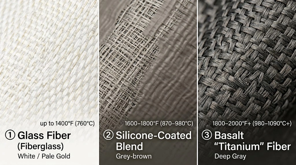 exhaust wrap material comparison