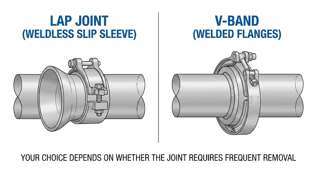 Lap Joint vs V-Band Clamps